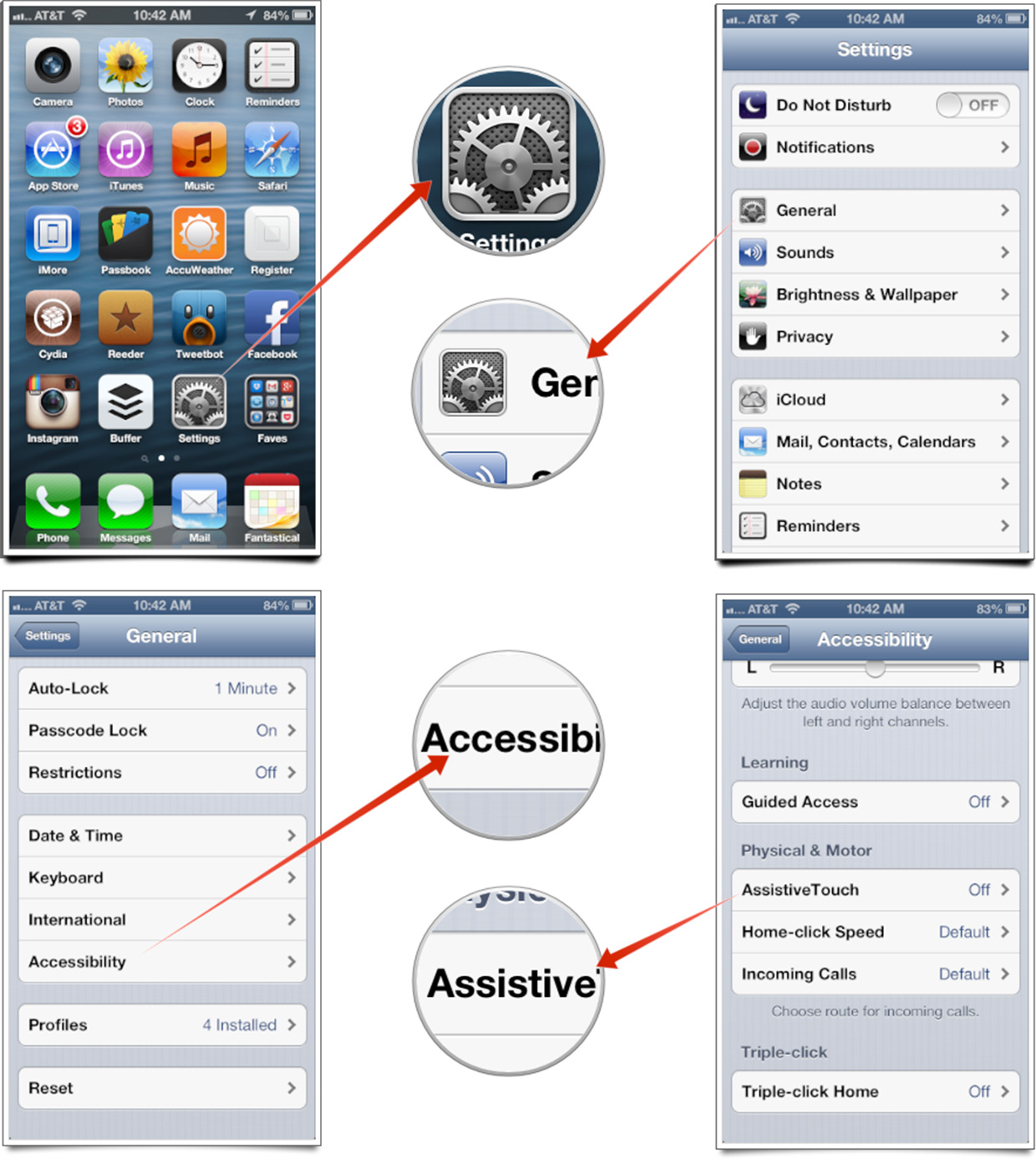 assistive touch iphone 4